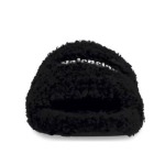 Balenciaga Furry Slide Black 654747W2DO11096