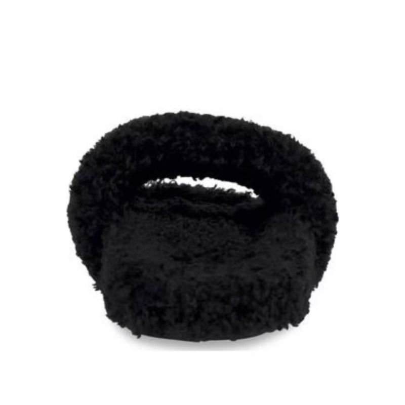 Balenciaga Furry Slide Black 654747W2DO11096