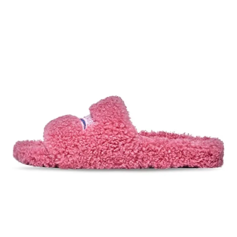 Balenciaga Furry Slide Pink  654261WBDZ05096