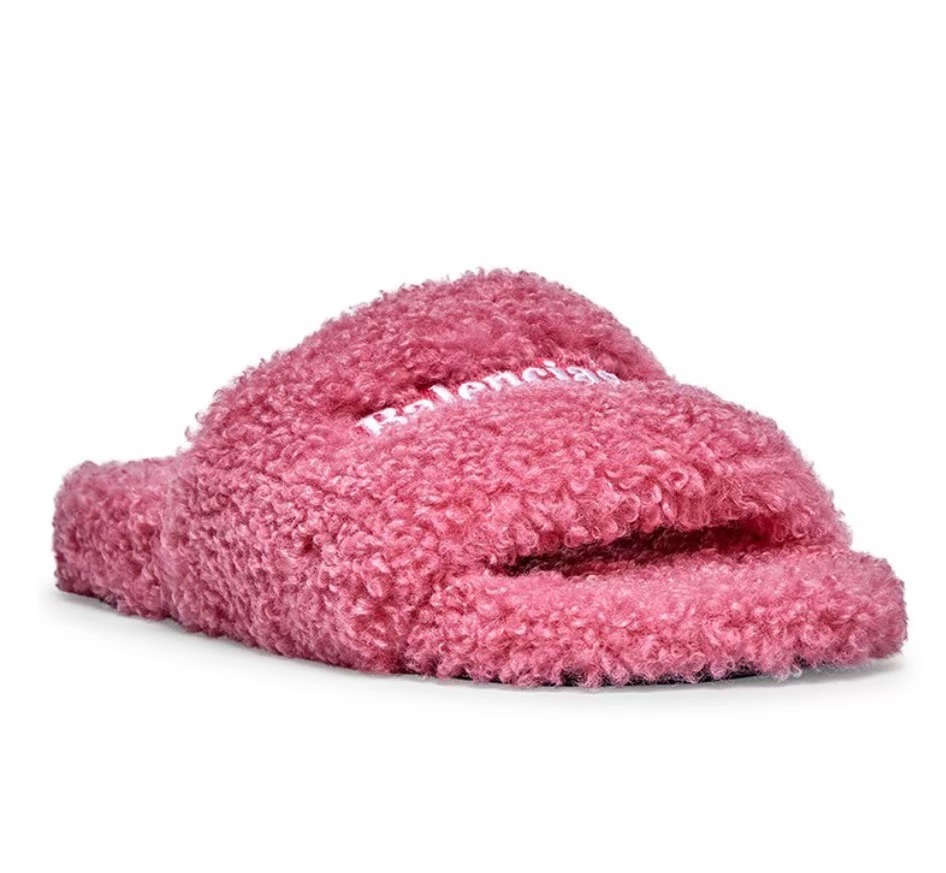 Balenciaga Furry Slide Pink 654261WBDZ05096