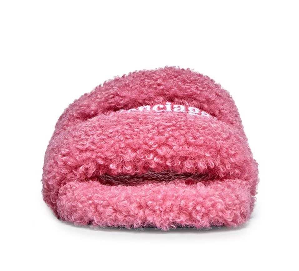 Balenciaga Furry Slide Pink 654261WBDZ05096