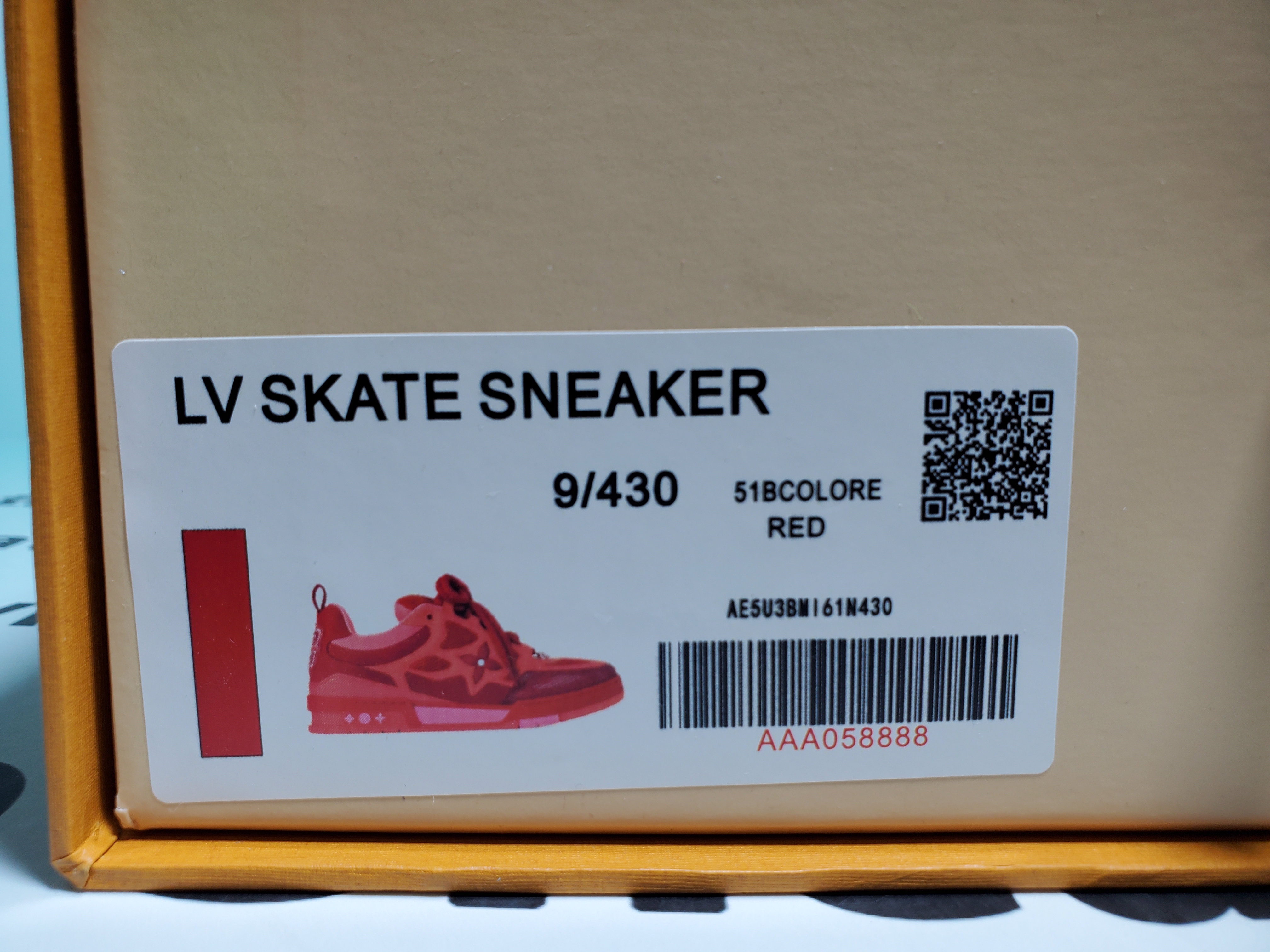 Louis Vuitton LV Skate All Red 1ACQNP