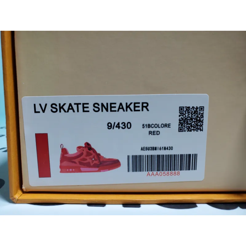 Louis Vuitton LV Skate All Red 1ACQNP