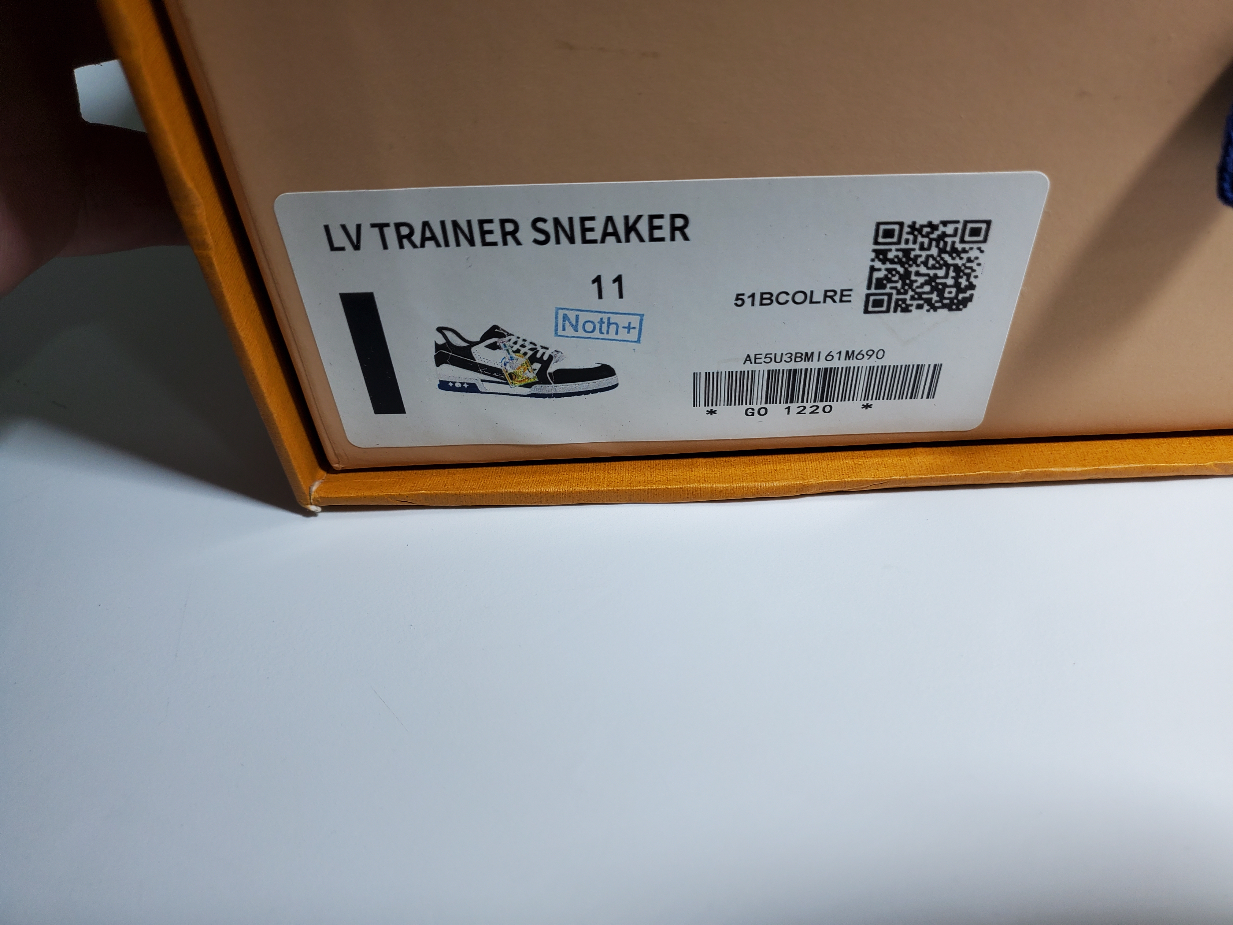 Louis Vuitton Trainer Black Blue  GO1220