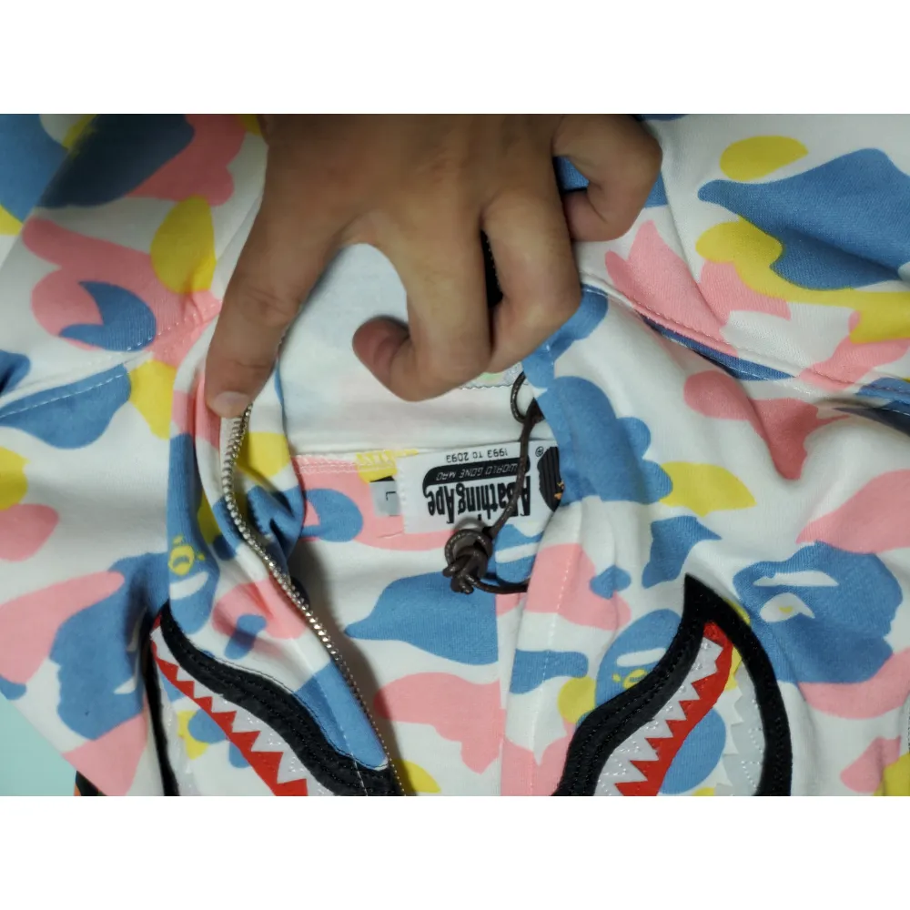 BAPE New Multi Camo 2nd Shark Full Zip Hoodie1J20-115-001