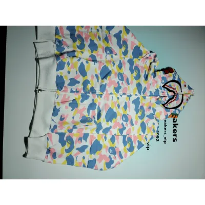 BAPE New Multi Camo 2nd Shark Full Zip Hoodie1J20-115-001 02