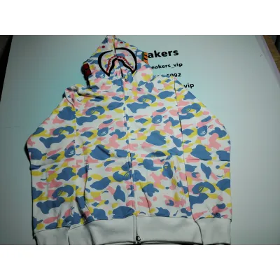 BAPE New Multi Camo 2nd Shark Full Zip Hoodie1J20-115-001 01