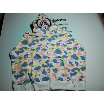 BAPE New Multi Camo 2nd Shark Full Zip Hoodie1J20-115-001