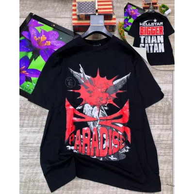 Hellstar T-Shirt Black and Red 01