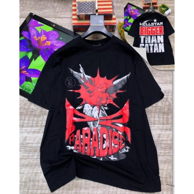 Hellstar T-Shirt Black and Red 01