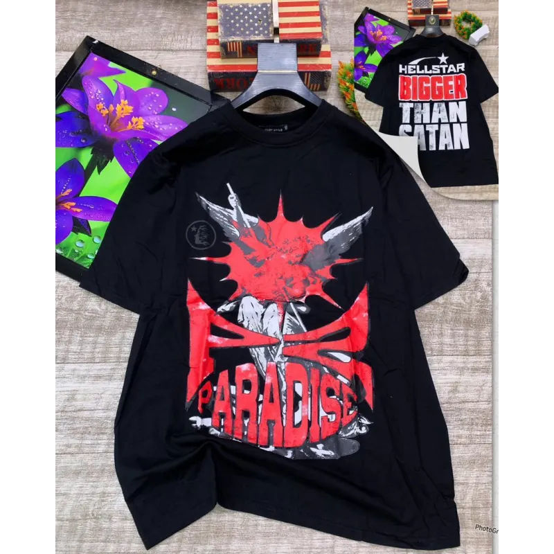 Hellstar T-Shirt Black and Red
