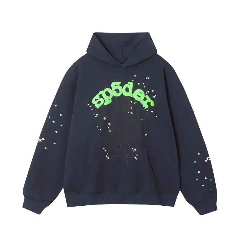 Sp5der Hoodie Navy