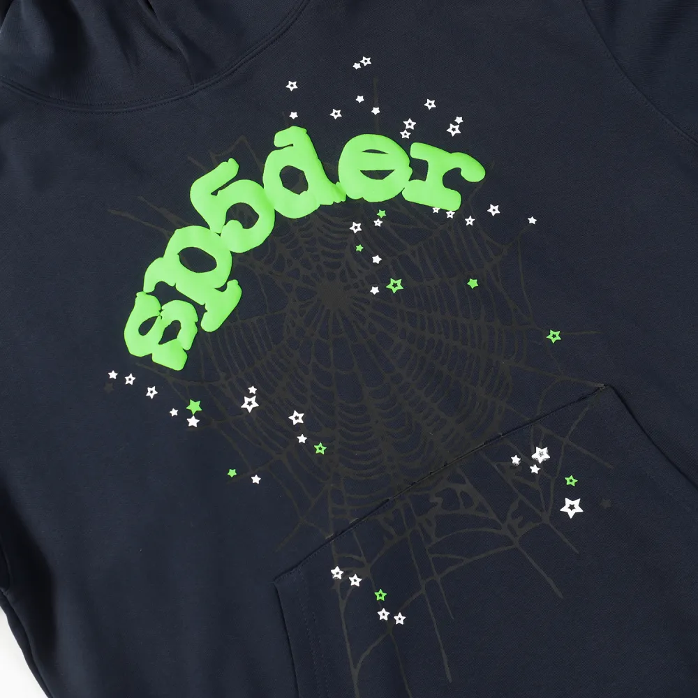 Sp5der Hoodie Navy
