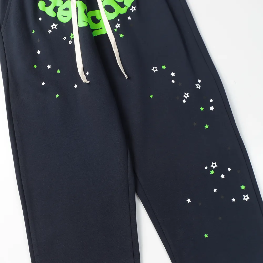 Sp5der Navy Sweatpant