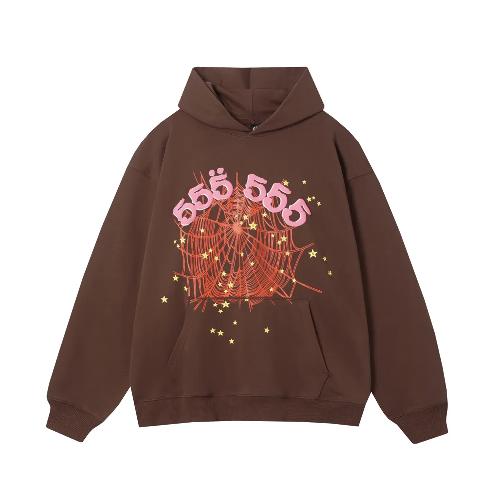 Sp5der Hoodie Brown