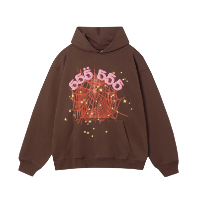 Sp5der Hoodie Brown 01