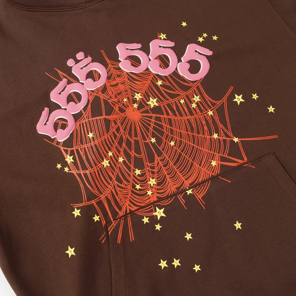 Sp5der Hoodie Brown