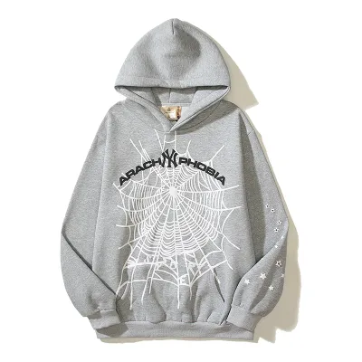 Sp5der Hoodie Grey 2606 01