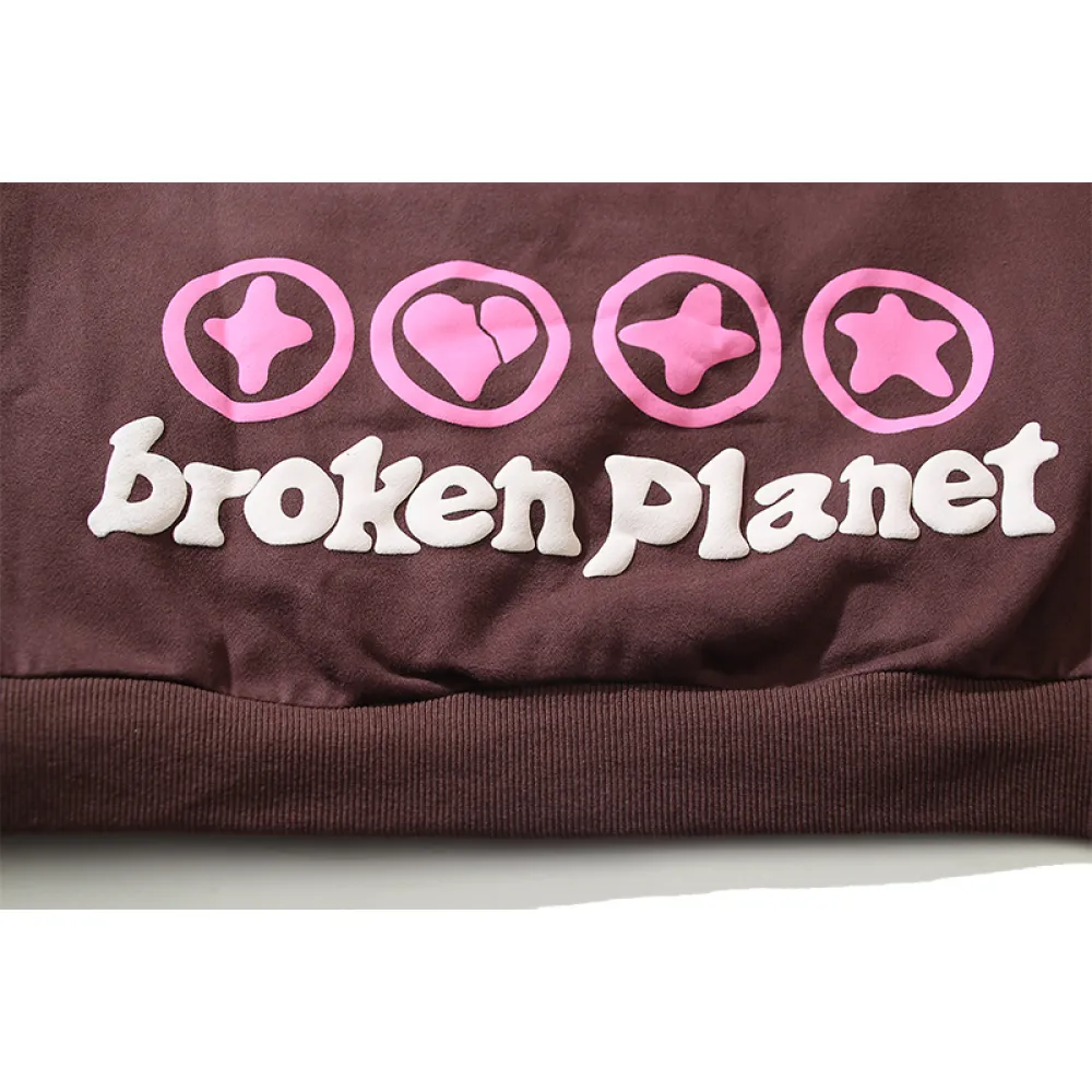 Sp5der Hoodie Pink Brown