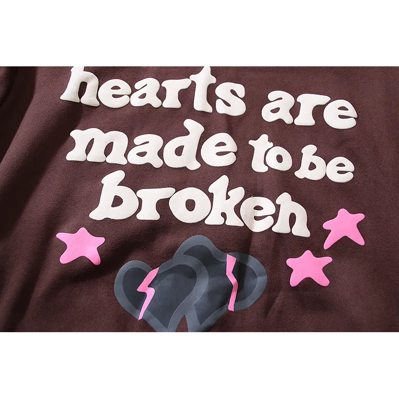 Sp5der Hoodie Pink Brown