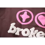 Sp5der Hoodie Pink Brown