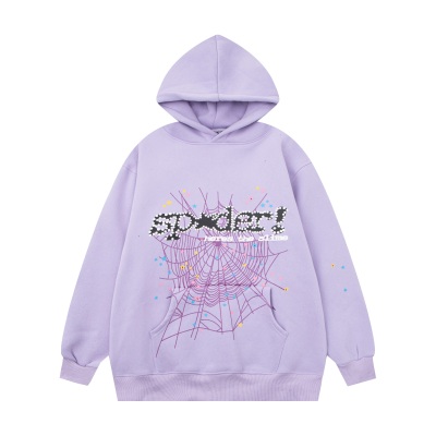 Sp5der Hoodie Purple 01