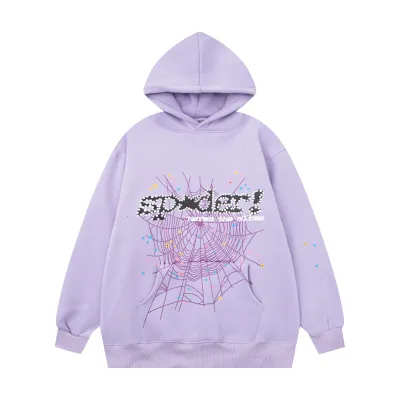 Sp5der Hoodie Purple 01