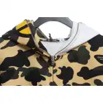  BAPE co-branded hell kitty camouflage zipper hoodie yellow