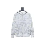  BAPE Shark's Head Tiger's Head Zipper Luminous Camouflage Double Hoodie