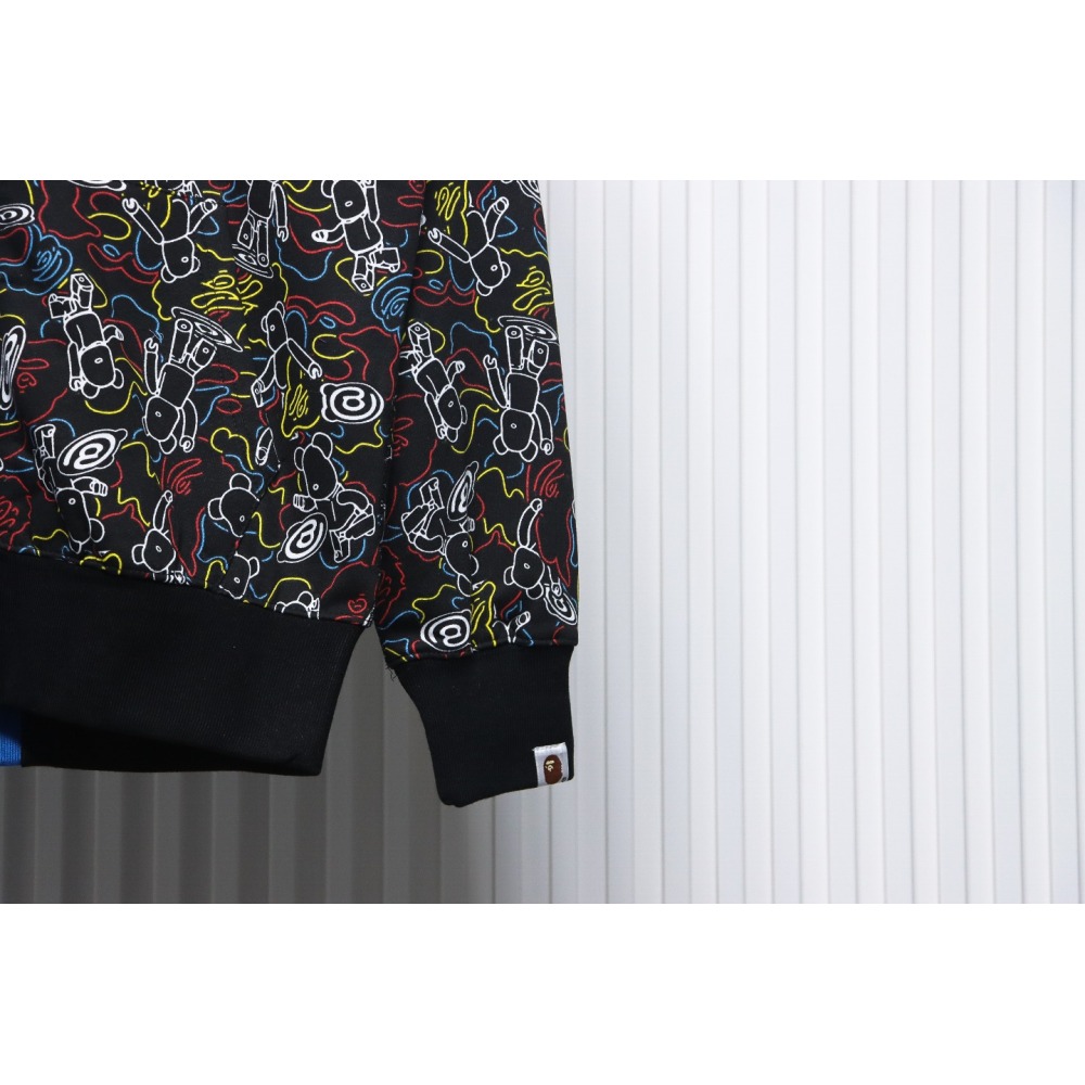  BAPE X MEDICOM TOY Co-branded Duplex Camouflage Hooded Hoodie