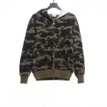 BAPE co-branded hell kitty camouflage zipper hoodie Green