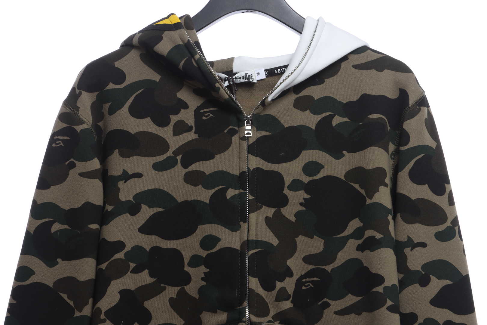 BAPE co-branded hell kitty camouflage zipper hoodie Green