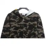 BAPE co-branded hell kitty camouflage zipper hoodie Green