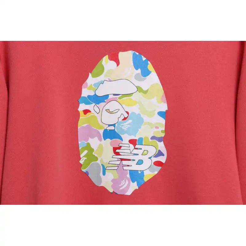 BAPE Co-Branded NB Limited Camo Ape Head Hoodie 