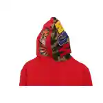 BAPE Solid Colorblocked Camo Shark Hoodie