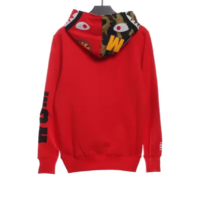 BAPE Solid Colorblocked Camo Shark Hoodie 02