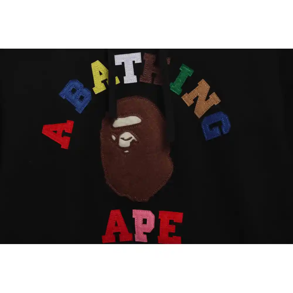 BAPE ape head colorful letter print