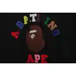 BAPE ape head colorful letter print