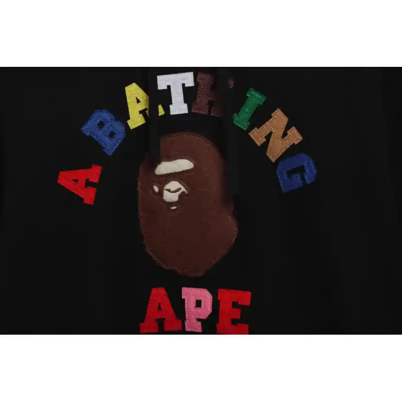 BAPE ape head colorful letter print