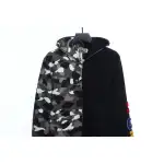BAPE patchwork camouflage hoodie