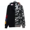 BAPE patchwork camouflage hoodie