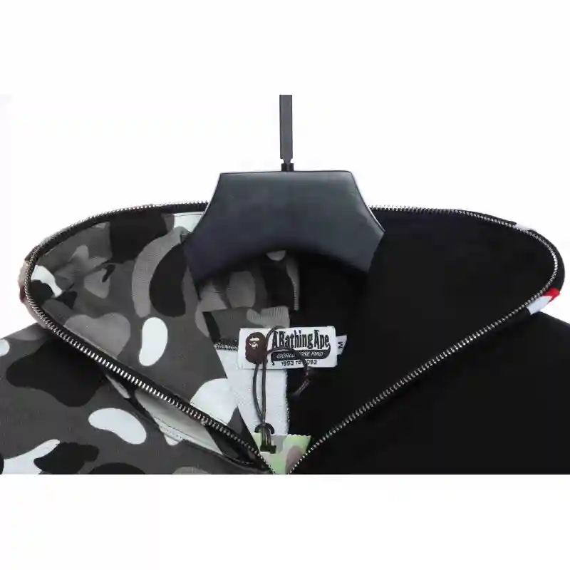BAPE patchwork camouflage hoodie