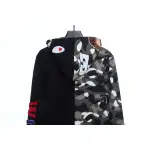 BAPE patchwork camouflage hoodie