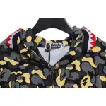 BAPE shark camouflage zip-up hoodie