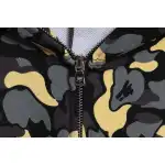 BAPE shark camouflage zip-up hoodie