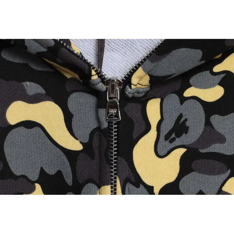 BAPE shark camouflage zip-up hoodie