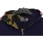 BAPE solid color patchwork camouflage shark hoodie