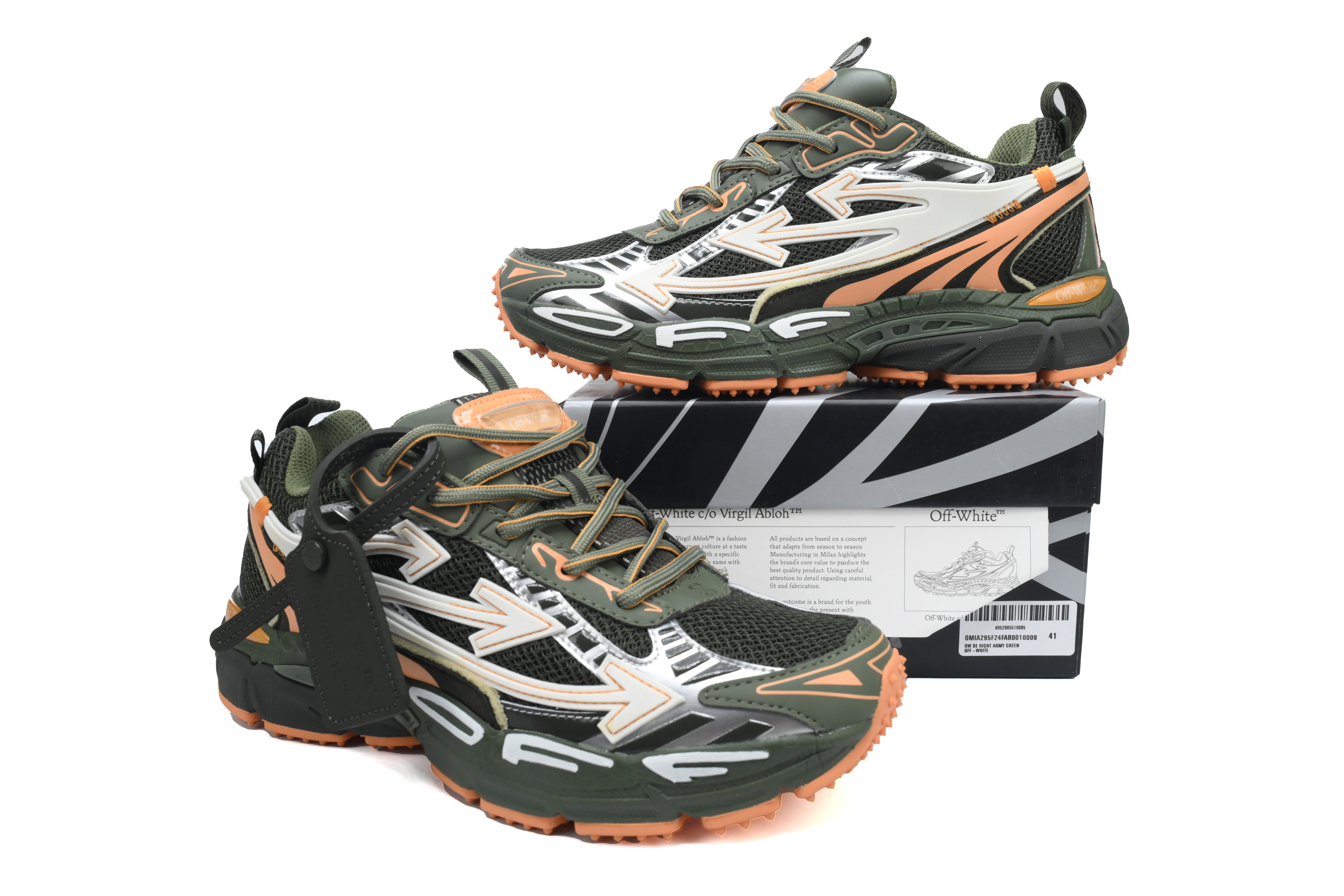 OFF-WHITE Out Of Military Green OMIA295F24 FAB00 10009