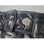 Moncler Maya Lacquered Down Jacket Black