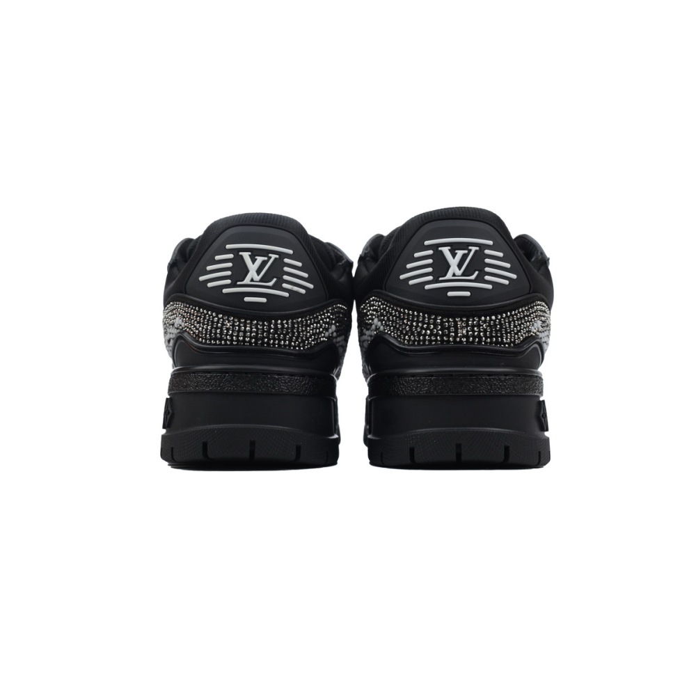 Louis Vuitton LV Trainer Maxi Black Swarovksi Crystals  1ACEOJ